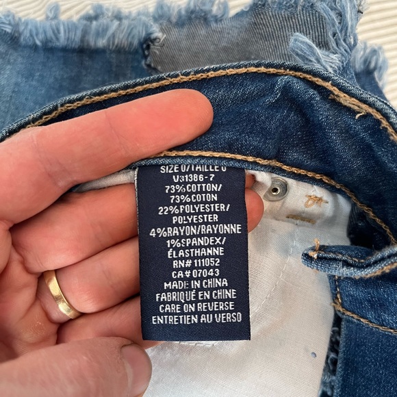 Stretch Denim shorts size 0 - Picture 6 of 6